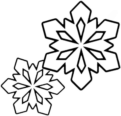 Online coloring book: Two snowballs coloring page